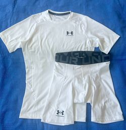 Under Armour Men's HeatGear Short Sleeve Compression Shirt  And HeatGear® Men's 6" Compression Shorts