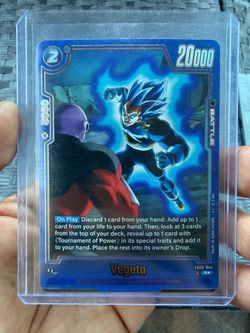 Vegeta [Alternate Art] FB09-044 Dragon Ball Fusion World Dual Evolution $70