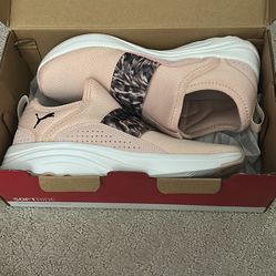 Puma soft ride Sophia slip safari athletic shoes