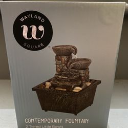 Tiered Water Fountain, Brand NEW! Porch Pickup or Can Ship! 