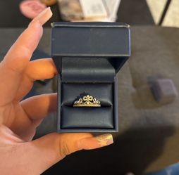 Enchanted Disney Diamond Cinderella Bow Tiara Ring