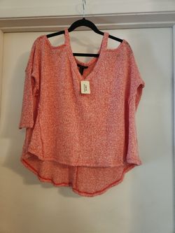 Womens Orange COMFY Shirt SIZE MEDIUM
