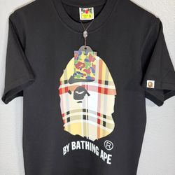 Men’s Bape X Burberry Black Shirt 
