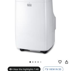 Swamp cooler! BLACK+DECKER Portable Air Conditioner – 8,000 BTU (Brand New, Unopened)