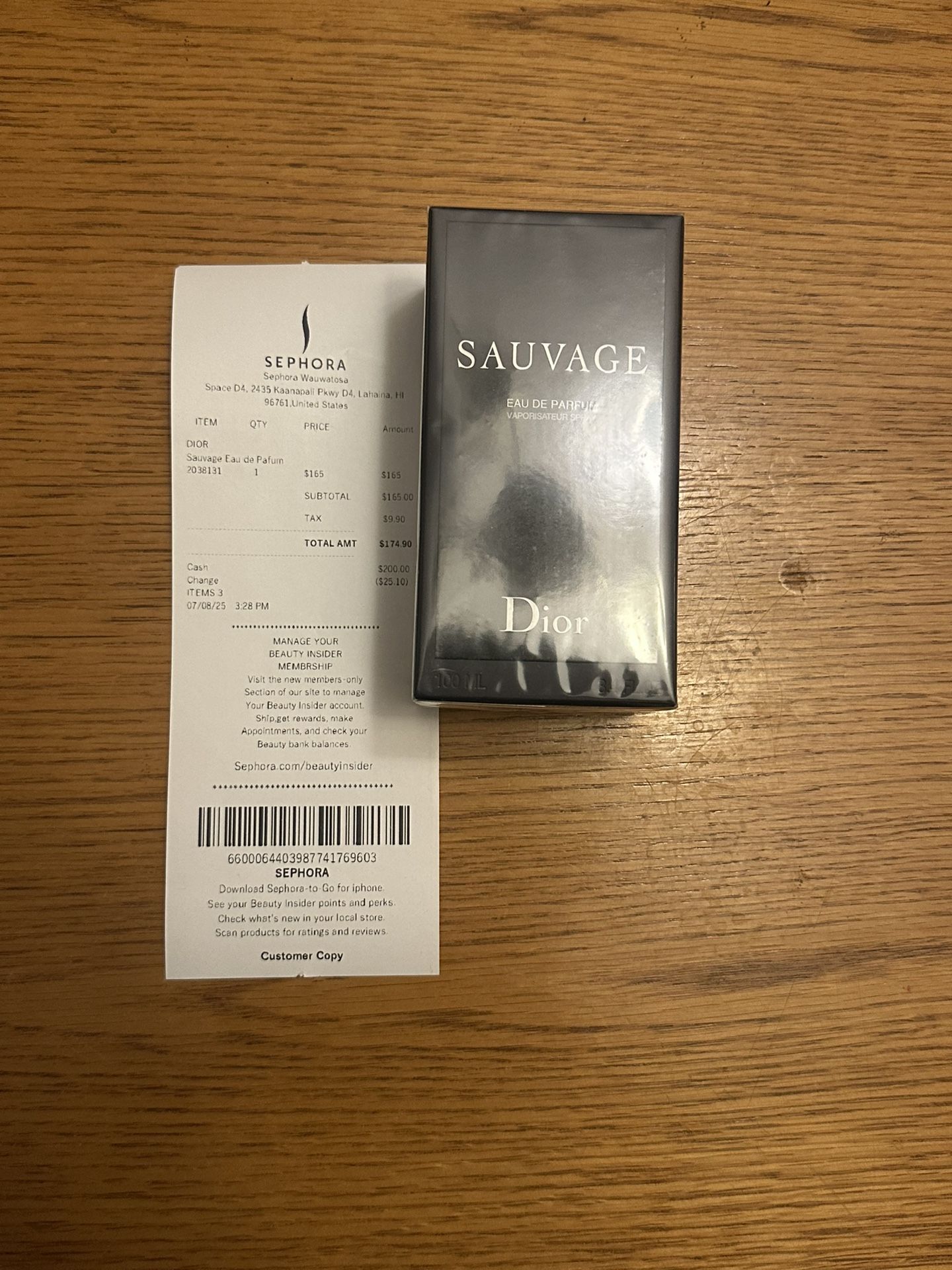 *SEALED* Dior Suvage 100ml