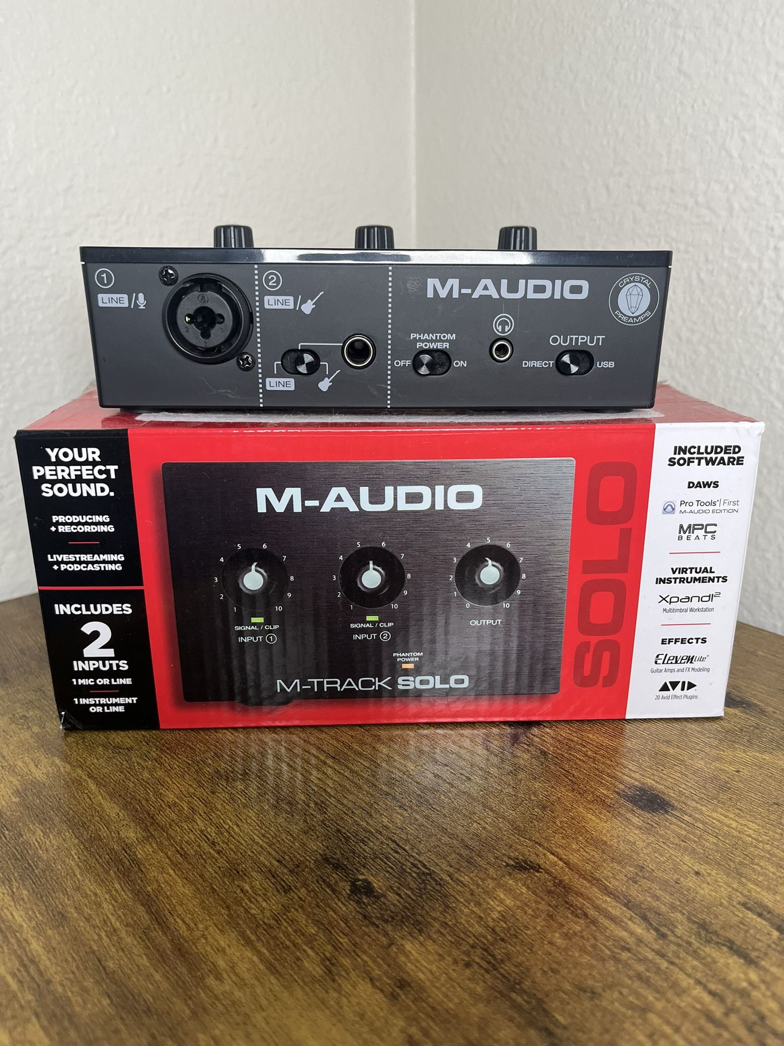 M-Audio USB Audio Interface M-Track Solo 2-channel