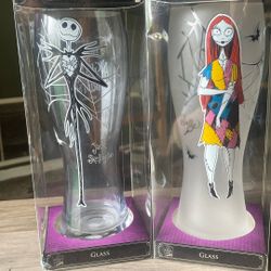 Nightmare Before Christmas Jack And Sally Tall Drinking Glass