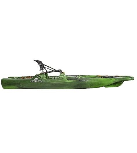 Perception Outlaw 11.5 | Sit on Top Fishing Kayak | Fold Away Lawn Chair Seat | 4 Rod Holders | Integrated Tackle Trays | 11' 6"
