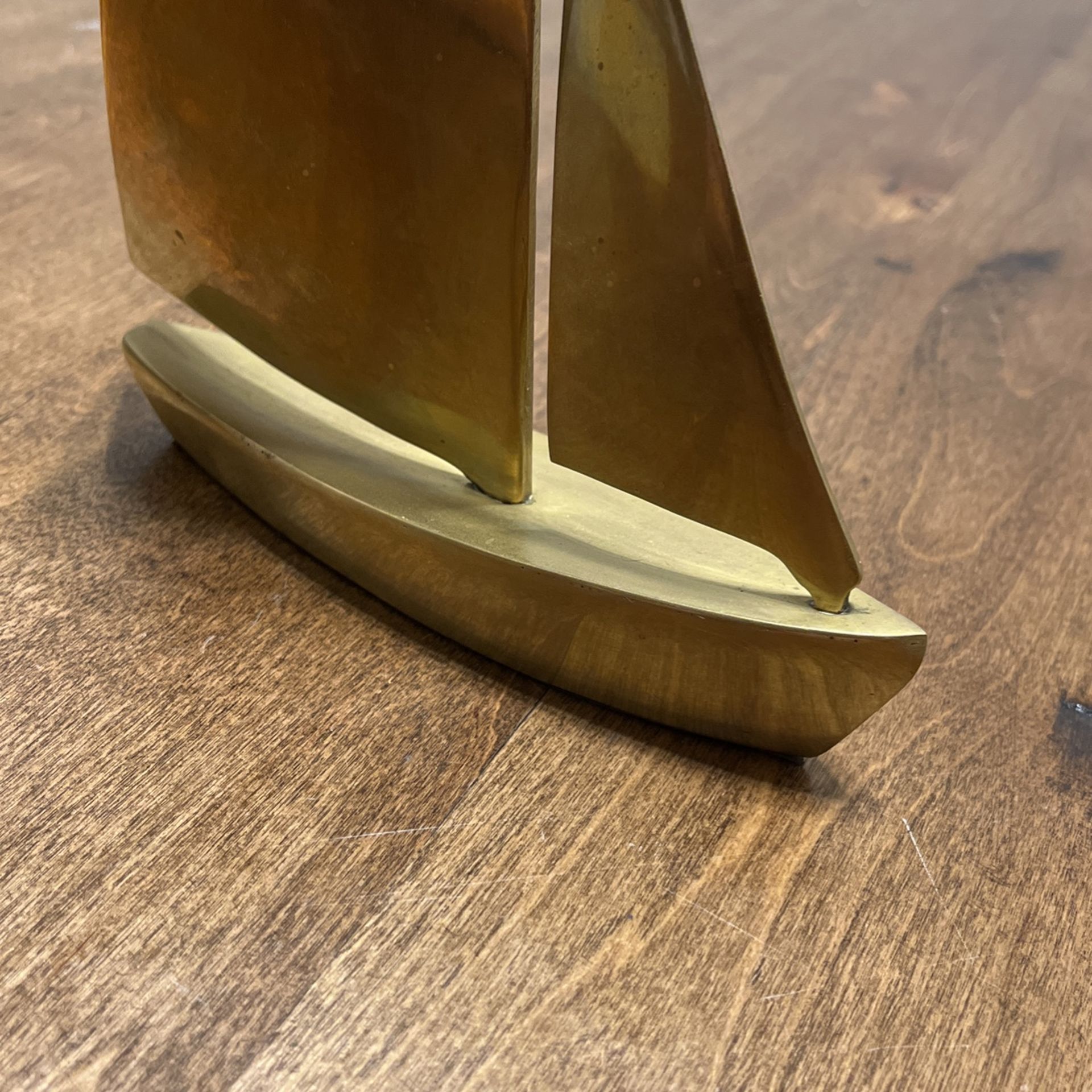 Vintage Brass Sailboat