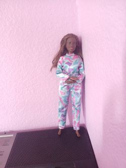 Barbie Doll thats moveable with Camo Outfit
