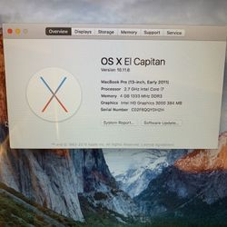 MacBook Laptop Pro i7 Core Early 2011 Apple