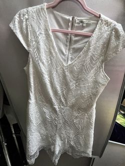 White Lace Romper