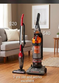 $50 full size vacuum or $25 electric stick room vacuum