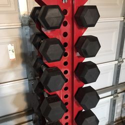 Dumbbell Weights With Heavy Duty Dumbbell Weight Rack 