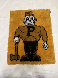 Purdue Pete Latchhook Wall Hanging