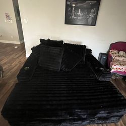 Fluffy Bed Couch With Pillows