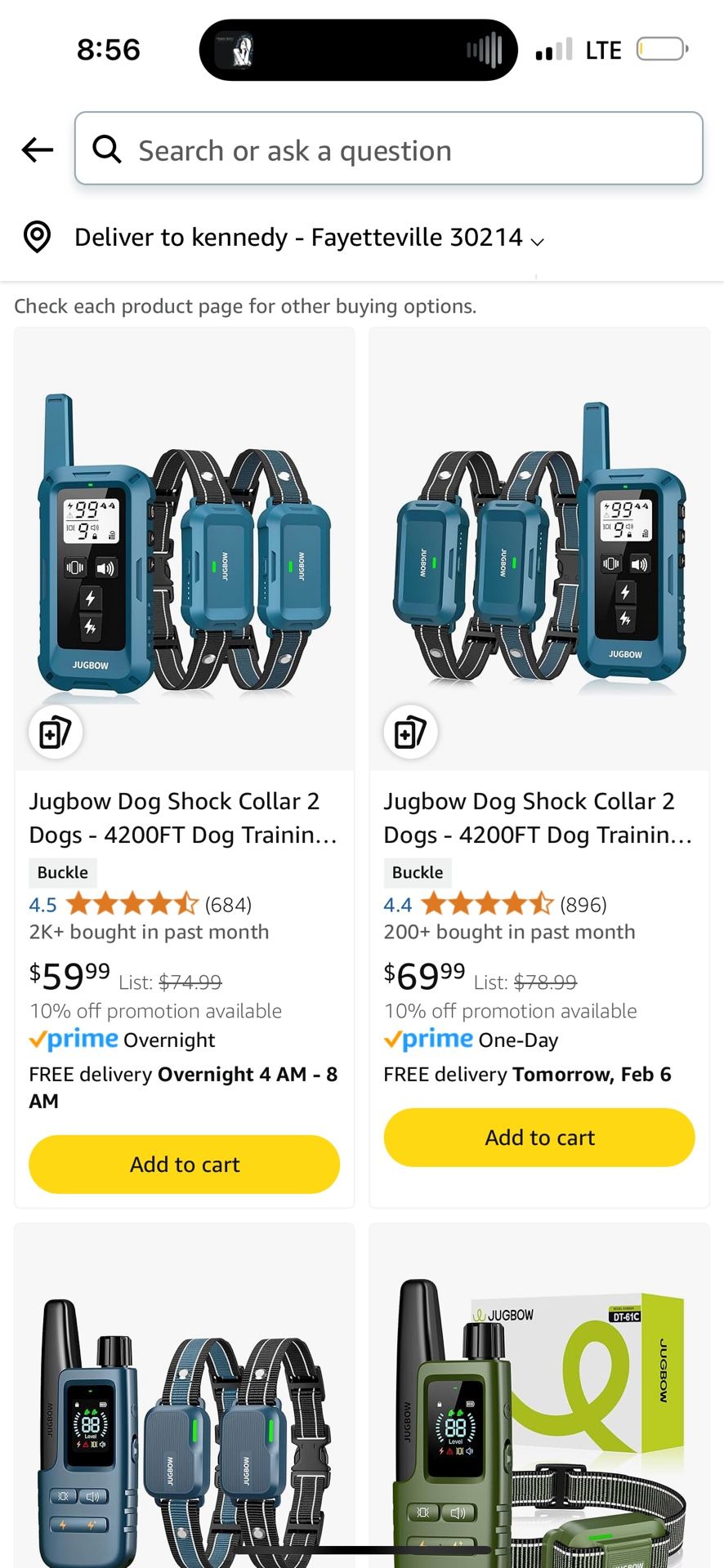 Two dog shock collars blue