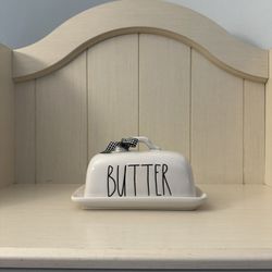 Rae Dunn Large Ceramic Butter Dish