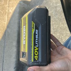 Ryobi 40v Lithium Battery 