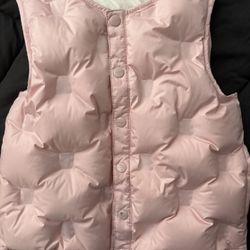 Girls Sweater Puffer Vest 