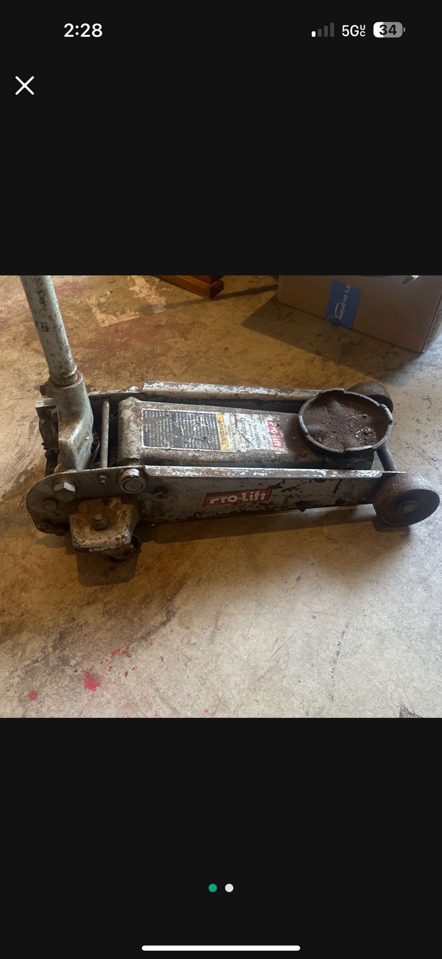 Pro Lift Floor Jack And Two Jack Stands