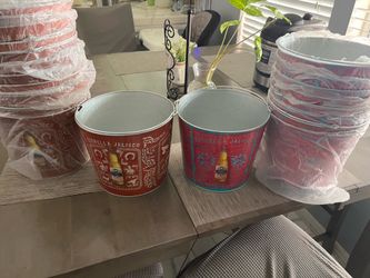 Beer buckets (metal)