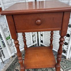 Vintage 2 Tier One Drawer Nightstand 