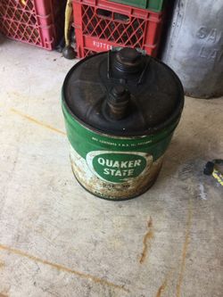 Vintage Quaker State Can