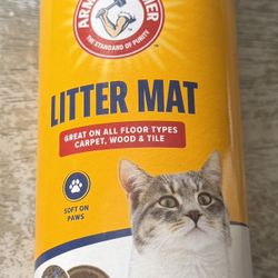 Arm & Hammer Paws Cat Litter Box Mat, 23 x 13-in