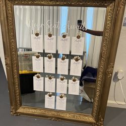 Gold Mirror/ Seating Chart