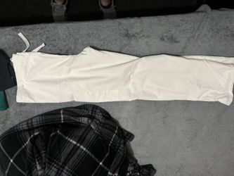 All white pant scrubs