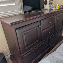 Cherry Wood Dresser Made In USA 
