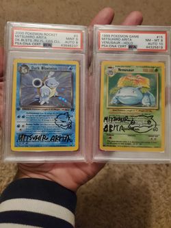 Pokemon Cards Graded Signed And Sketched 