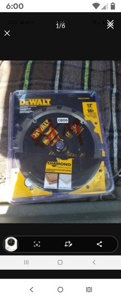 12inch  Dewalt Saw Blade See Pictures For Specs Details 60 FIRM New