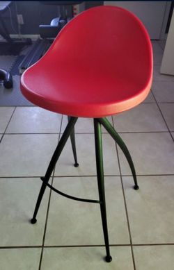 Red Bar Stool Counter Chair