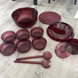 NEVER USED - Salad/Chip-Dip Bowl Set