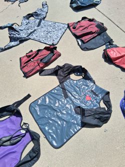 Protective lead vests and thyroid protectors