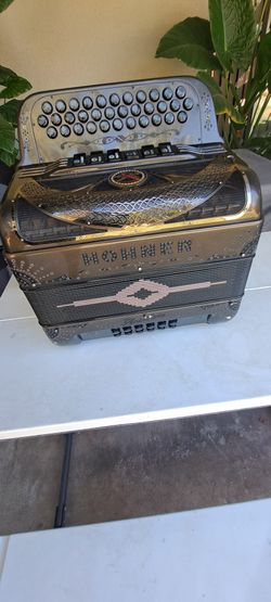 Acordeón Hohner Anacleto Rey Del Norte Dos Tonos De Mi Y Fa 