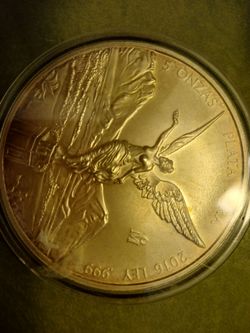 2016 5 ounces silver