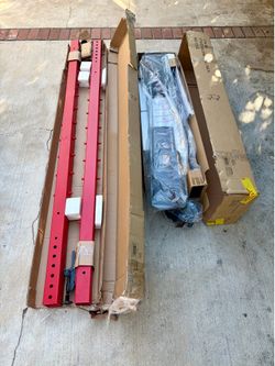 ETHOS Folding Wall Rack – New Open Box – Heavy Duty Home Gym Squat Rack