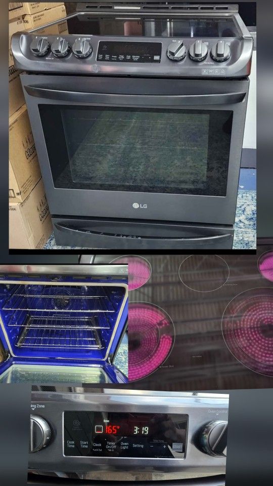 LG 30" Slide-In Glass Top Stove
(Works Great)
Comes w/ Warranty
Delivery Available