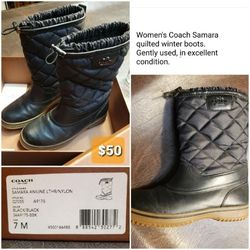 Women s Coach Samara Winter Boots for Sale in Grayslake IL OfferUp