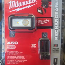 450 Lumen Milwaukee headlamp and work light