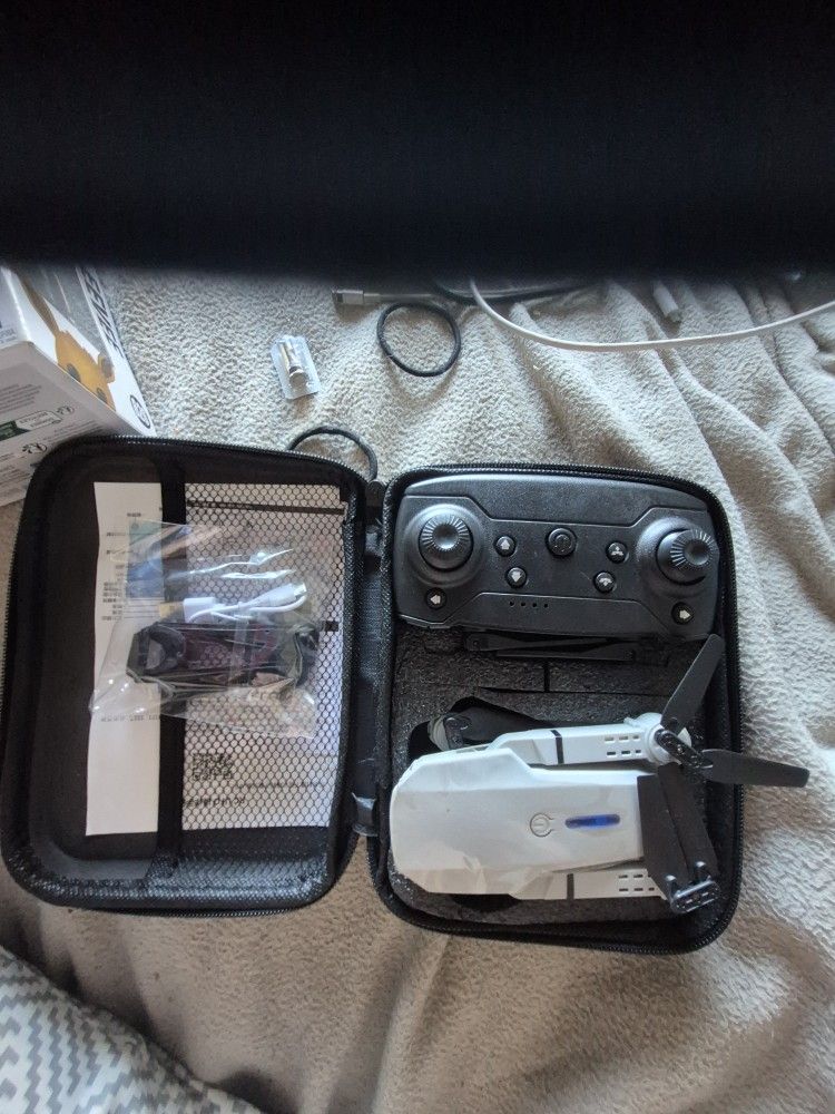 Folding Drone With Carrying Case And Manual