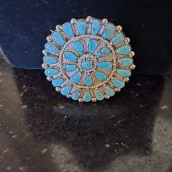   Genuine South Western Turquoise Pin