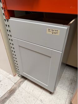 Gray base kitchen cabinets 24”in