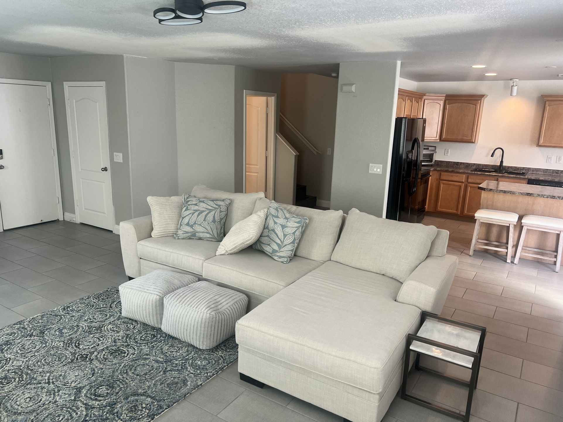 L-shaped couch