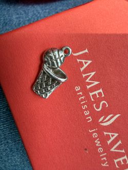 James Avery Basketball and hoop charm