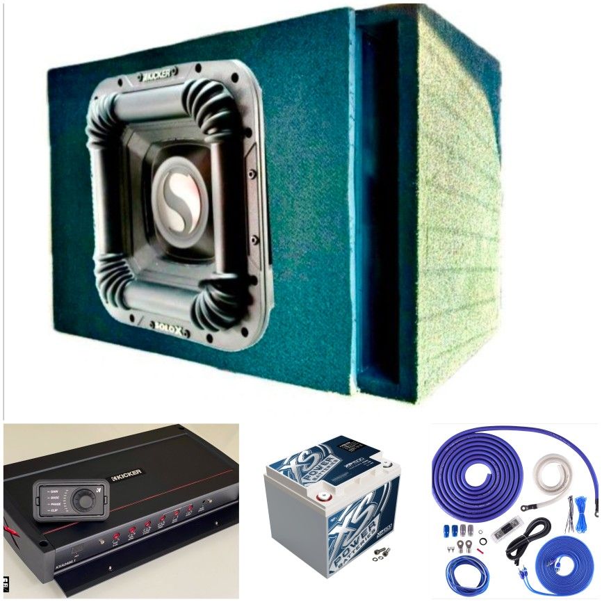 POWERFUL BASS PACKAGE KICKER AUDIO 4000 WATTS INSTALLED 