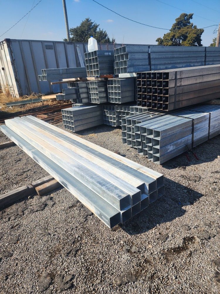 4x4x10 Ft Galvanized Steel Tubing 11 Gauge